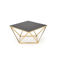 FELICIA ława stelaż - złoty, blat - czarny marmur (2p1szt)