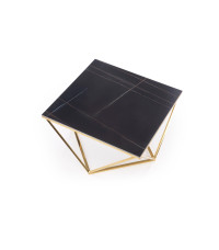 FELICIA ława stelaż - złoty, blat - czarny marmur (2p1szt)