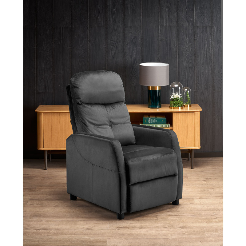 FELIPE 2 fotel wypoczynkowy czarny (2p1szt)