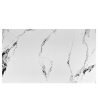 FELIX stół rozkładany, blat - biały marmur, nogi - czarny (2p1szt)