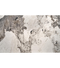 FERNANDO stół rozkładany, blat - biały marmur, nogi - czarny (3p1szt)