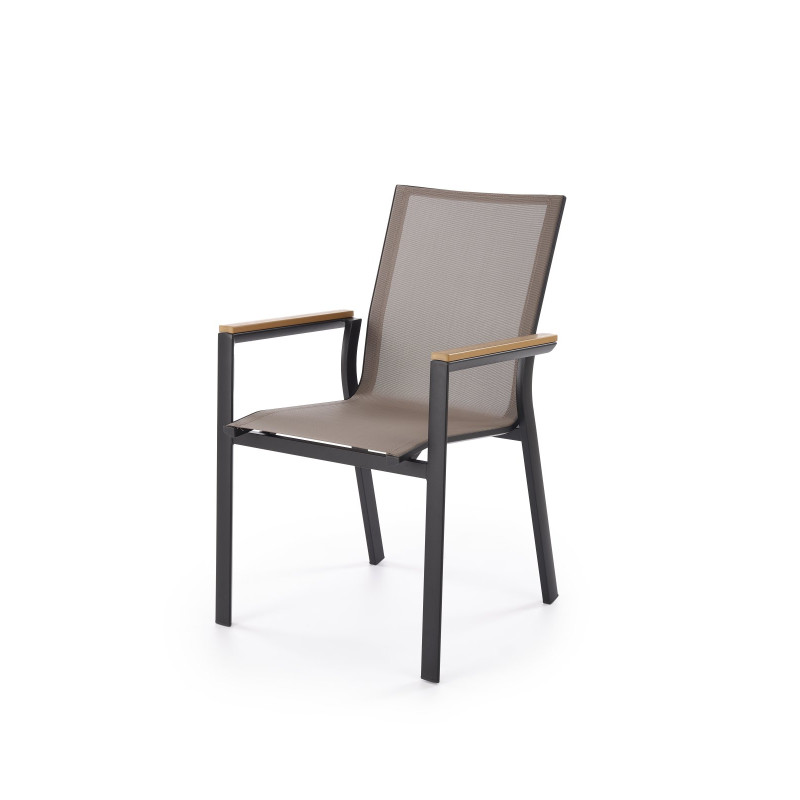 FIERRO krzesło, czarny / popielaty / brązowy (1p1szt)