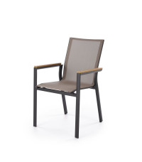 FIERRO krzesło, czarny / popielaty / brązowy (1p1szt)