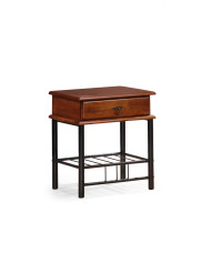 FIONA szafka nocna czereśnia ant/czarny