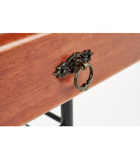 FIONA szafka nocna czereśnia ant/czarny