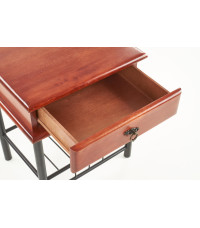 FIONA szafka nocna czereśnia ant/czarny