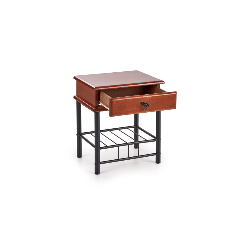 FIONA szafka nocna czereśnia ant/czarny