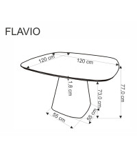 FLAVIO stół biały (2p1szt)