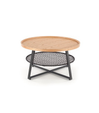 FLORENCE ława dąb naturalny/czarny  (1p1szt)