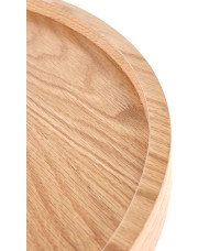 FLORENCE ława dąb naturalny/czarny  (1p1szt)