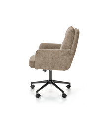 FLORES fotel obrotowy, jasny brąz (1p1szt)