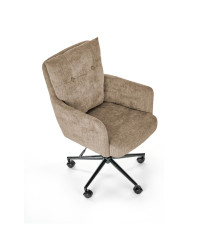 FLORES fotel obrotowy, jasny brąz (1p1szt)