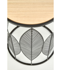 FOLLA zestaw 2 ław czarny / naturalny (1p1szt)