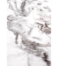 FORMOSA zestaw 2 ław, biały marmur / czarny (2p1szt)