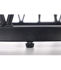 FORMOSA zestaw 2 ław, biały marmur / czarny (2p1szt)