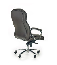 FOSTER fotel gabinetowy ciemny brąz - skóra