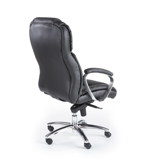 FOSTER fotel gabinetowy czarny - skóra