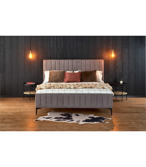 FRANCESCA 160, łóżko, jasny popielaty (3p1szt)