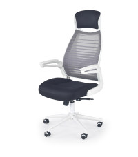 FRANKLIN fotel pracowniczy czarno-popielaty-biały (1p1szt)