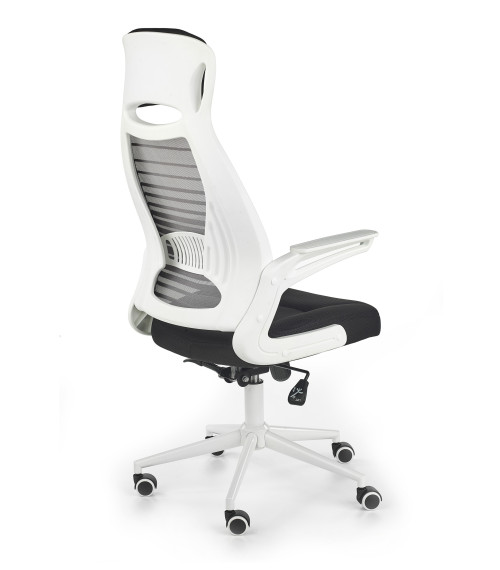 FRANKLIN fotel pracowniczy czarno-popielaty-biały (1p1szt)