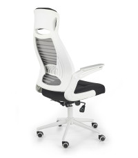 FRANKLIN fotel pracowniczy czarno-popielaty-biały (1p1szt)