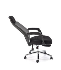 FREEMAN fotel pracowniczy z podnożkiem czarny / popielaty