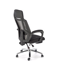 FREEMAN fotel pracowniczy z podnożkiem czarny / popielaty