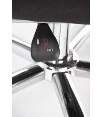 FREEMAN fotel pracowniczy z podnożkiem czarny / popielaty