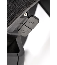 FREEMAN fotel pracowniczy z podnożkiem czarny / popielaty