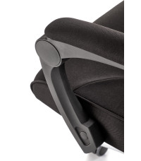 FREEMAN fotel pracowniczy z podnożkiem czarny / popielaty