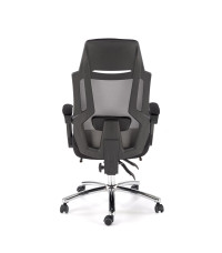 FREEMAN fotel pracowniczy z podnożkiem czarny / popielaty