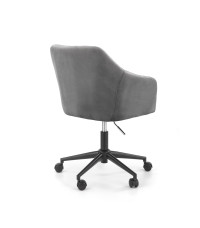 FRESCO fotel młodzieżowy popielaty velvet (1p1szt)