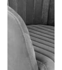 FRESCO fotel młodzieżowy popielaty velvet (1p1szt)