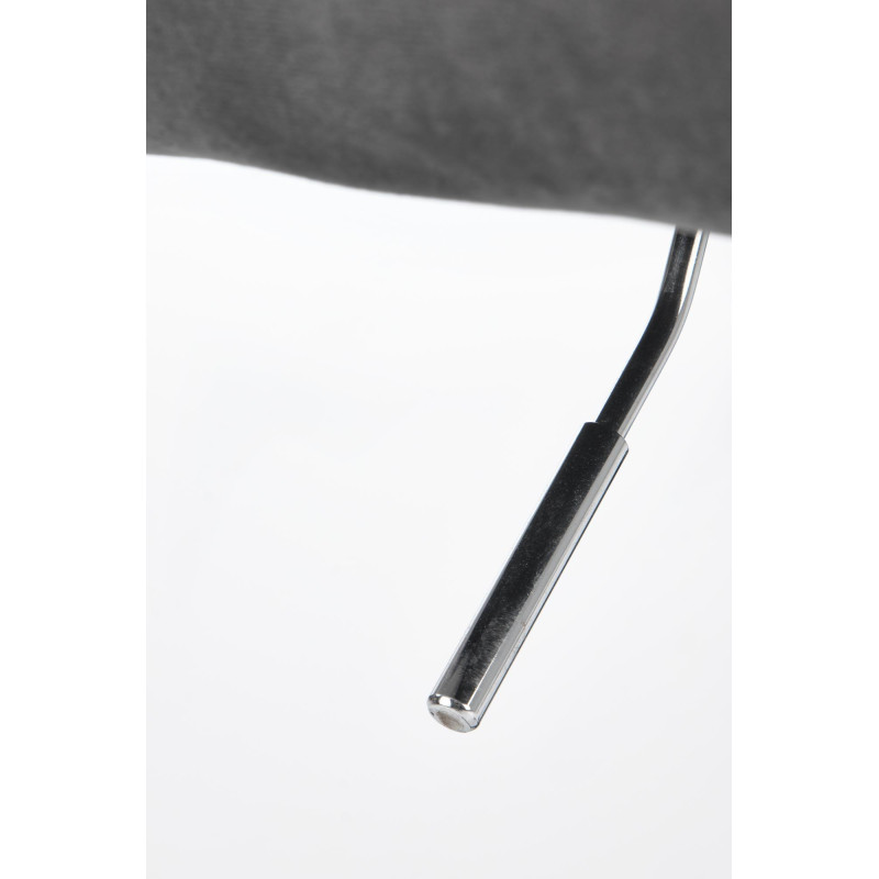 FRESCO fotel młodzieżowy popielaty velvet (1p1szt)