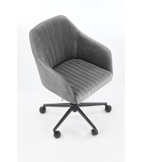 FRESCO fotel młodzieżowy popielaty velvet (1p1szt)