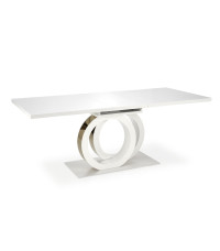 GALARDO stół rozkładany, biały / złoty (3p1szt)