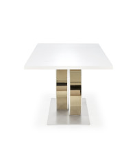 GALARDO stół rozkładany, biały / złoty (3p1szt)