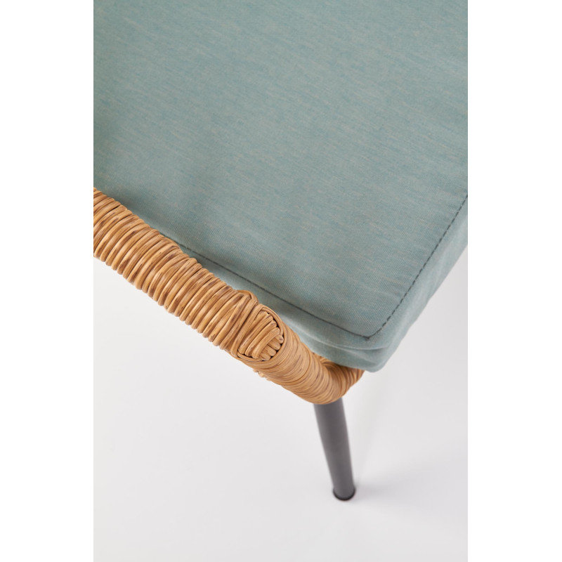 GARDENA 2S fotel podwójny czarny / naturalny / popielaty (1p1szt)