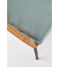 GARDENA 2S fotel podwójny czarny / naturalny / popielaty (1p1szt)