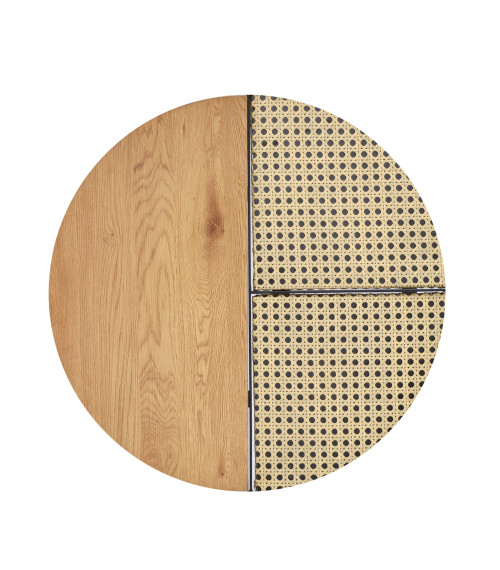 GARMINA zestaw 2 ław dąb złoty / czarny (2p1szt)