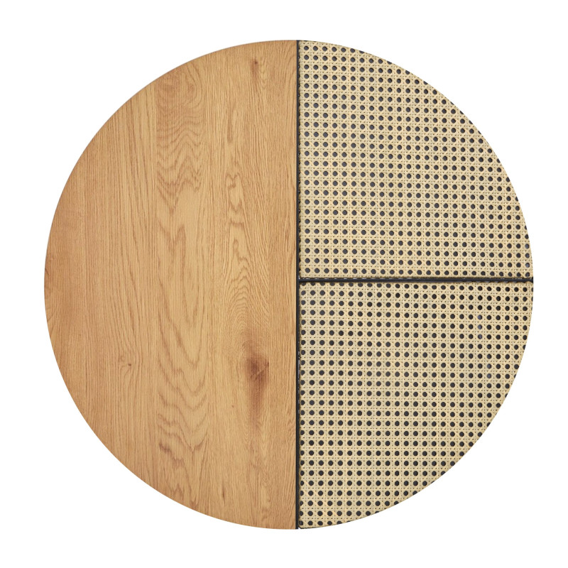 GARMINA zestaw 2 ław dąb złoty / czarny (2p1szt)