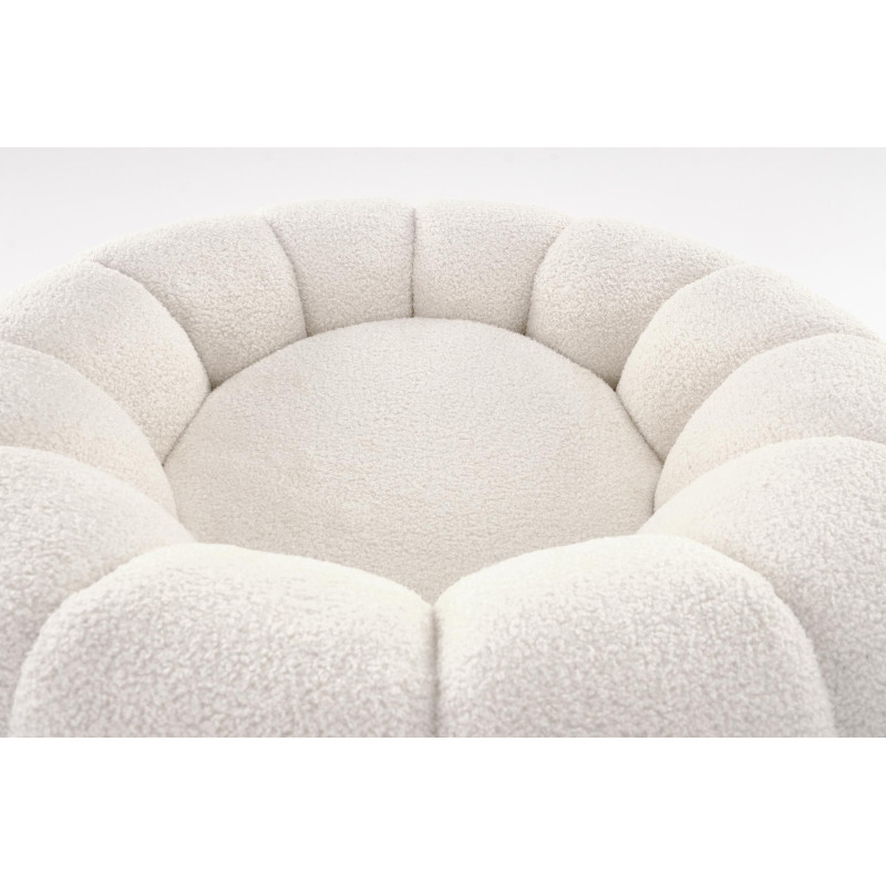 GASPAR fotel wypoczynkowy kremowy (1p1szt)