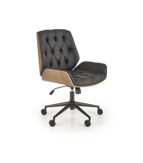 GAVIN fotel gabinetowy orzechowy / czarny (1p1szt)