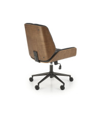 GAVIN fotel gabinetowy orzechowy / czarny (1p1szt)