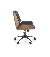 GAVIN fotel gabinetowy orzechowy / czarny (1p1szt)