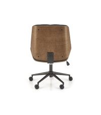 GAVIN fotel gabinetowy orzechowy / czarny (1p1szt)