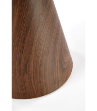 GENESIS_S ława biały marmur / orzechowy / złoty