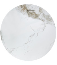 GENESIS ława biały marmur / orzechowy / złoty (2p1szt)