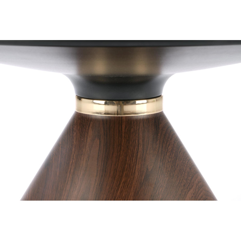 GENESIS ława biały marmur / orzechowy / złoty (2p1szt)