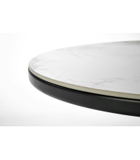 GENESIS ława biały marmur / orzechowy / złoty (2p1szt)